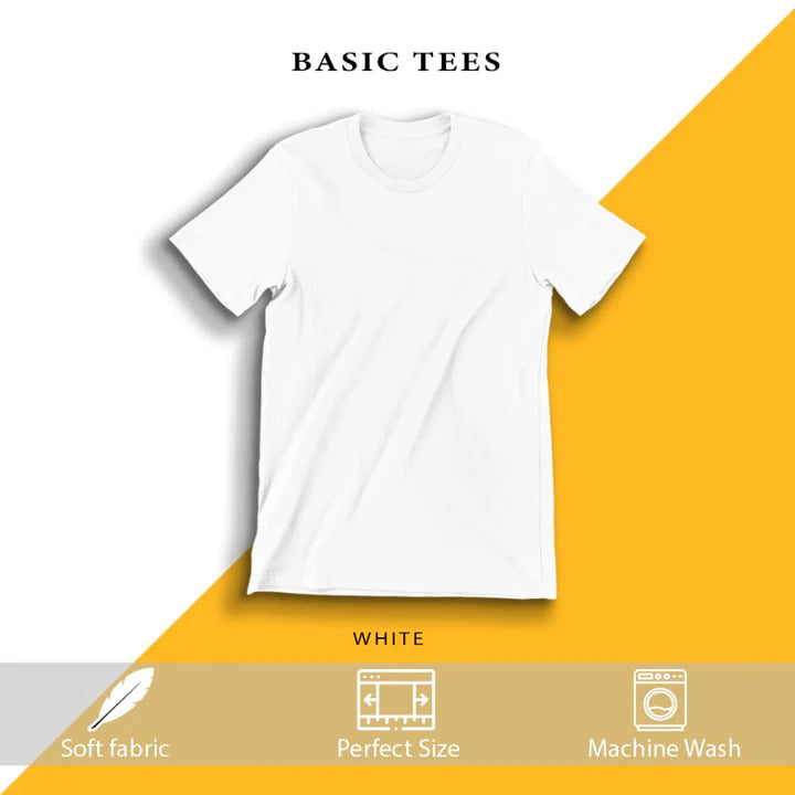 MEN Pack of 3 plain Half Sleeves T-Shirt