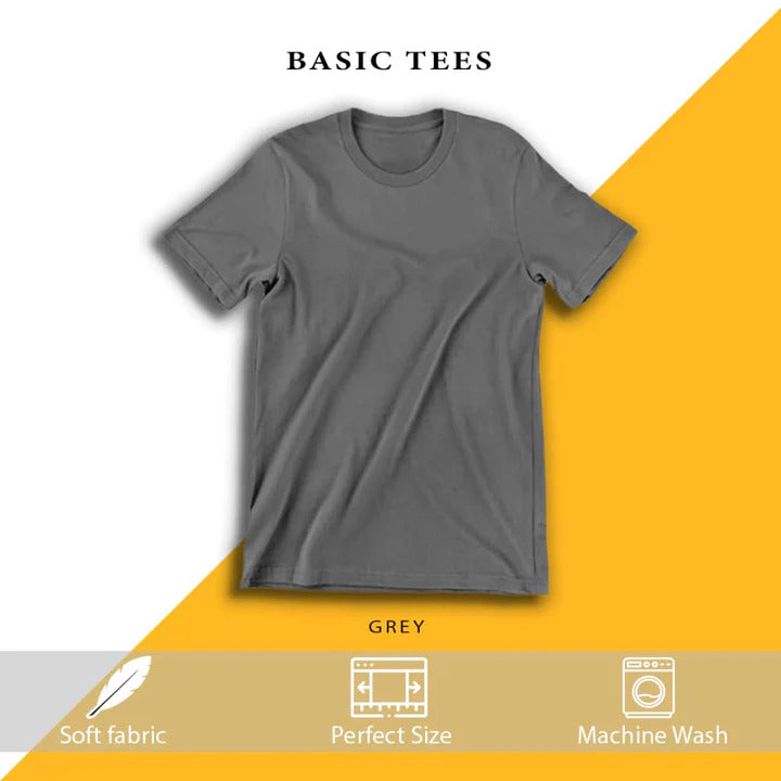 MEN Pack of 3 plain Half Sleeves T-Shirt